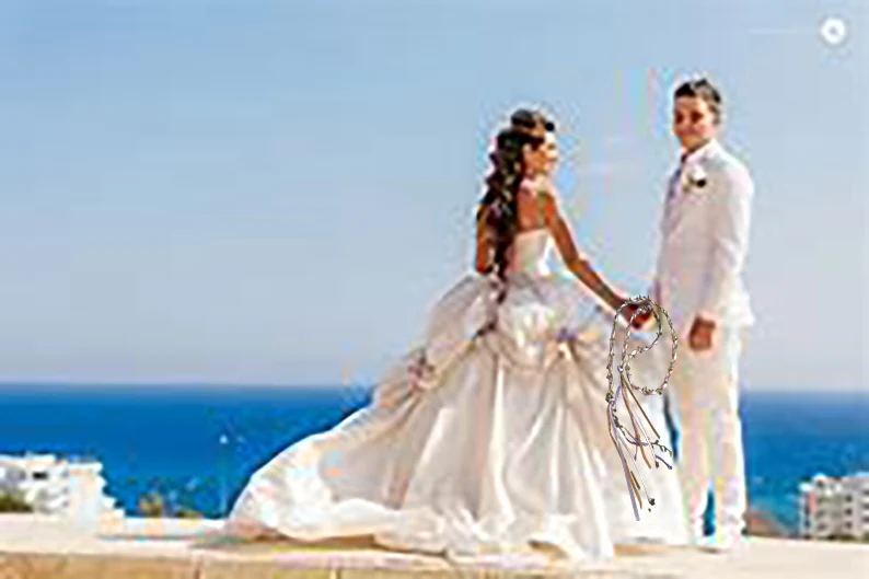 

Beadsnice Braided Handfasting Cord Wedding Ceremony with Metal Accessories