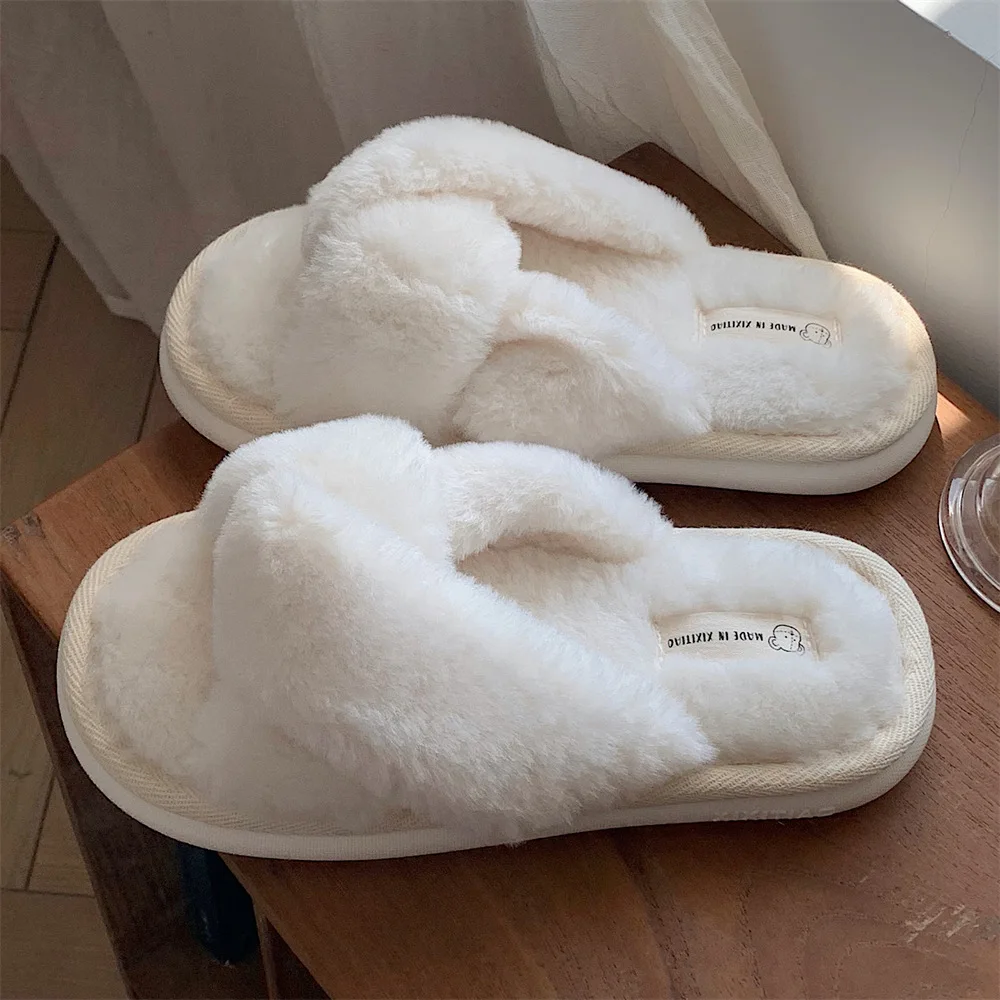 

Fashion Simple Cotton Slippers Women Shoes Casual Home Warm Comfortable Lightweight Shoes Personalized Deodorization
