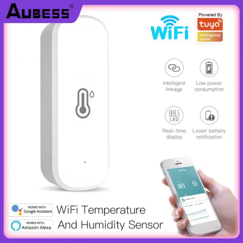 

Многофункциональный гигрометр, домашний термометр с голосовым управлением, Wi-Fi