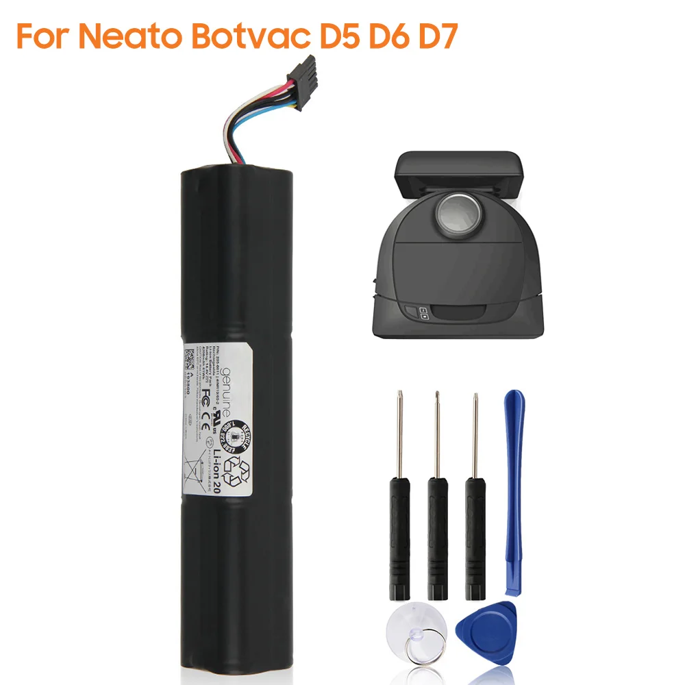 Оригинальная сменная батарея для робота-уборщика Neato Botvac D6 D4 D5 D7 D3 205-0011 3600 мАч |
