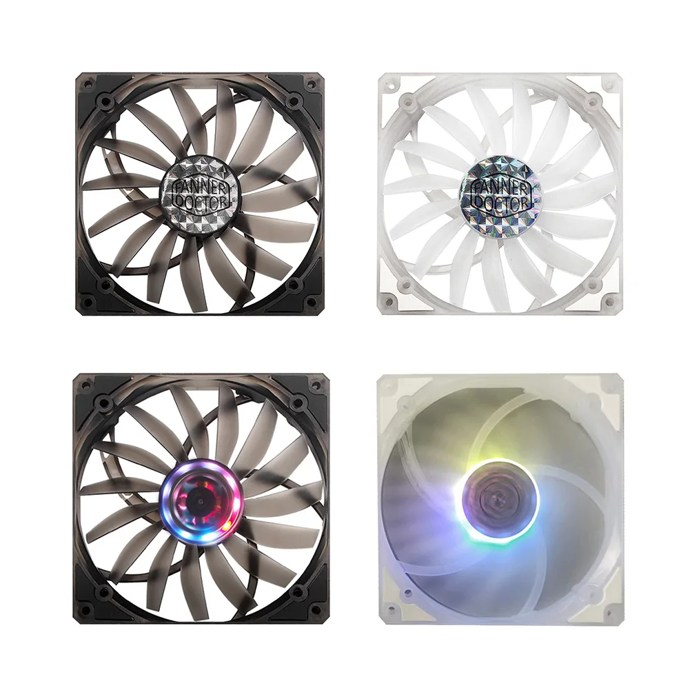 

14cm Chassis Fan Square Cooler Fluid Dynamic Bearing 4Pin PWM Computer Case Cooling Fan Silent Computer Component