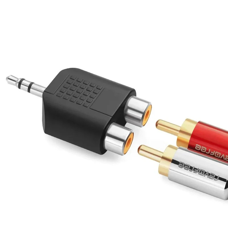5/20 шт. 3 5 мм разъем стерео штекер на 2 RCA женский аудиокабель адаптер для