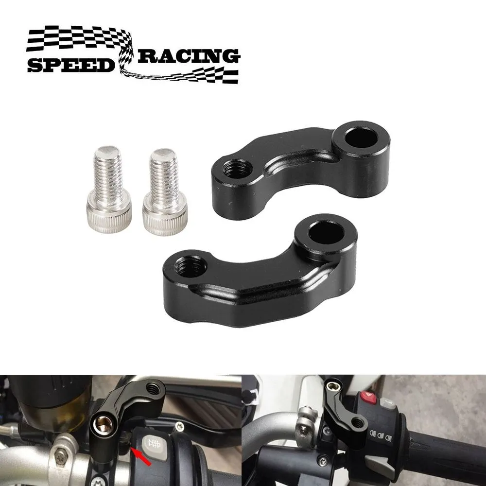 Motorcycle Mirror Riser Extension Bracket Adapter For BMW R1200GS LC/Adv 2013-2018 R NineT/R1200R 2015-2016 Aluminum Alloy Parts