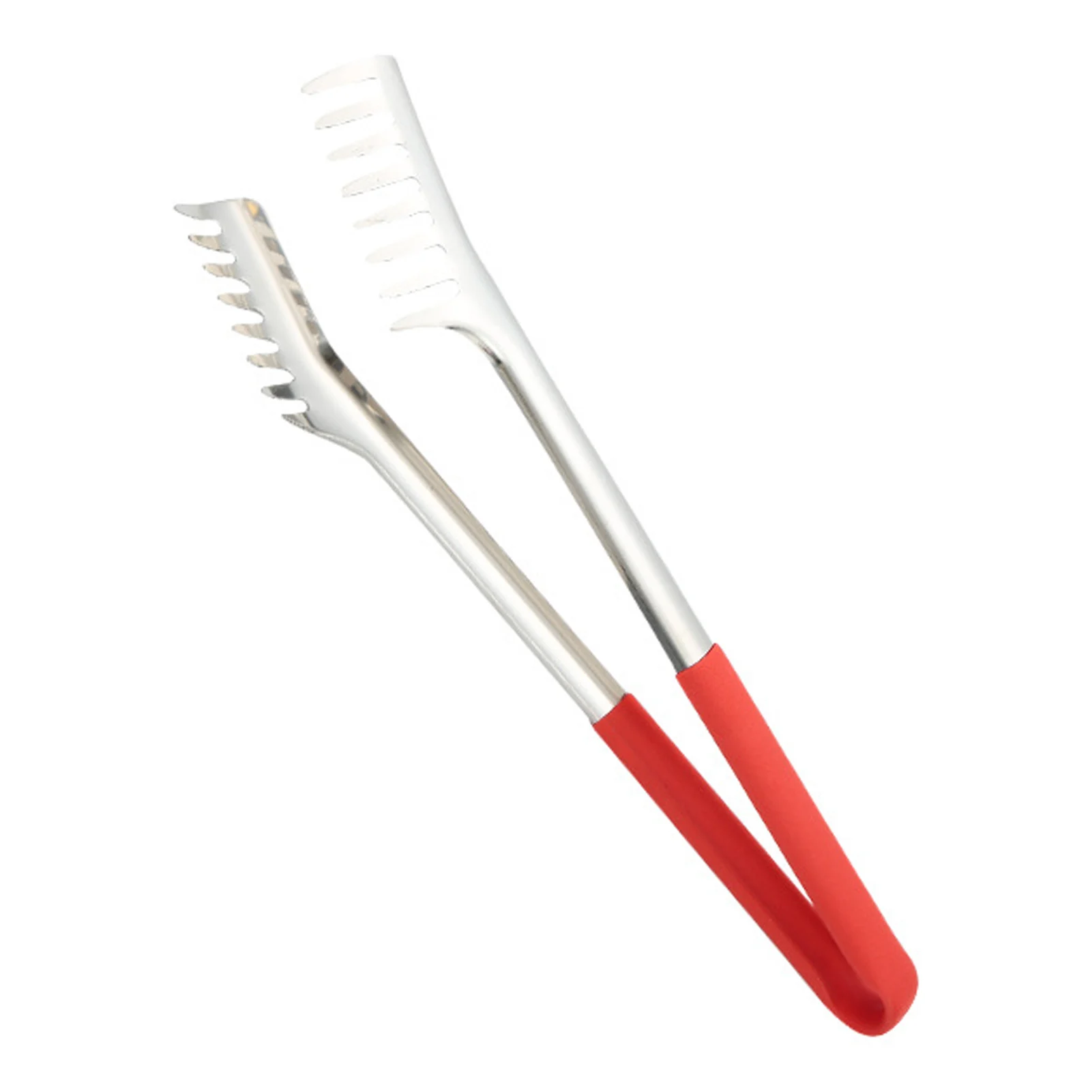 

9inch Noodles Stainless Steel Rustproof Cooking With Teeth Pasta For Serving Restaurants Spaghetti Tongs Practical Bars Reusable
