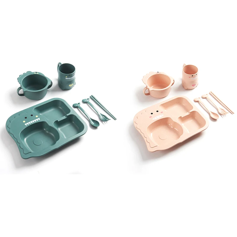 Акция! 6 шт./набор детские столовые приборы с динозавром |