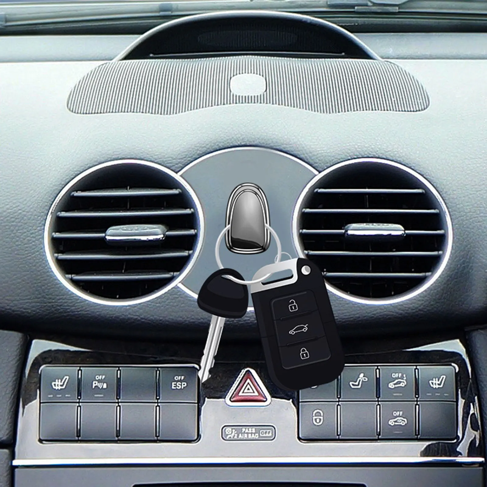 

2 шт., автомобильные крючки для ключей и кошельков