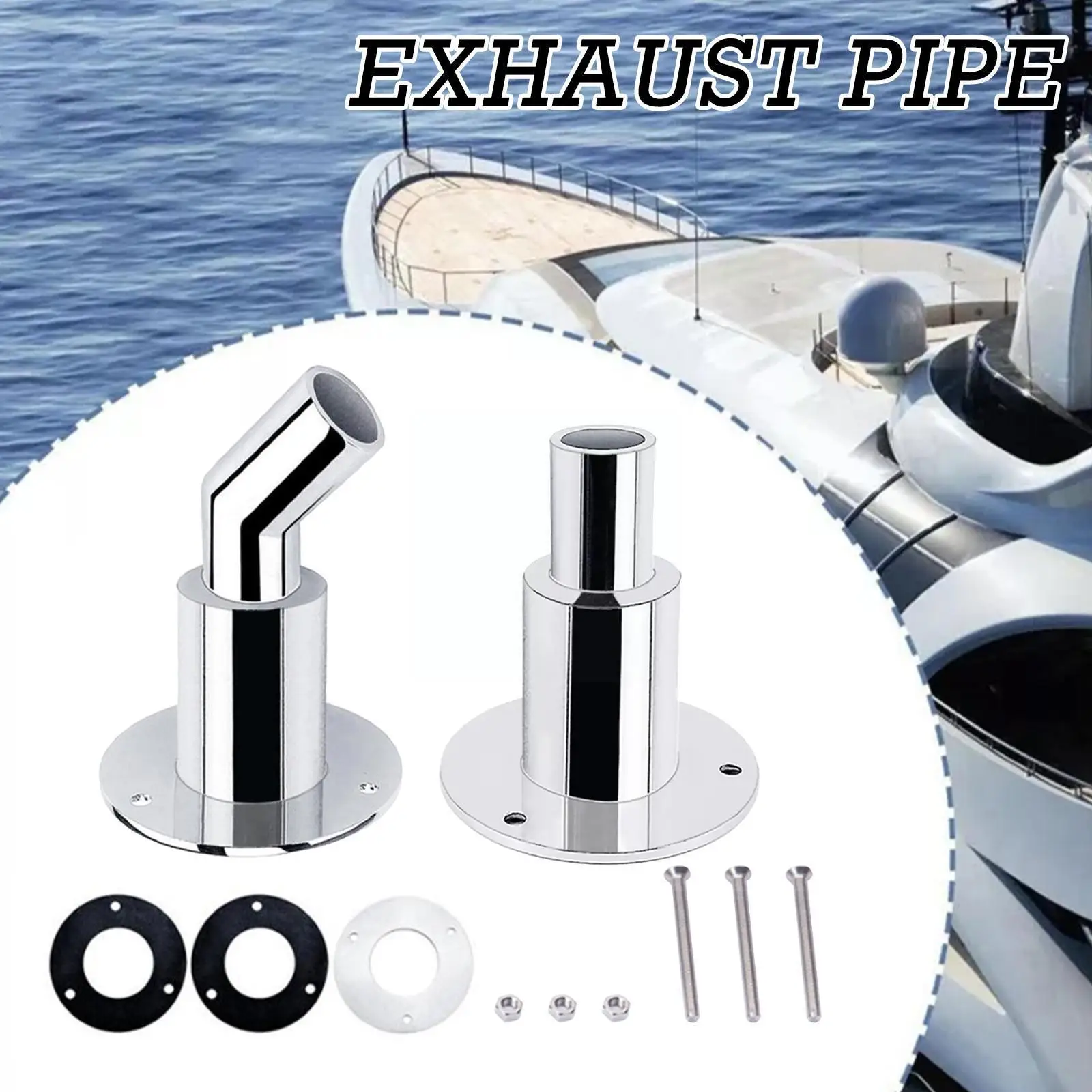

316 Stainless Steel Thru Hull Exhaust Skin Fitting Accessories Air Marine Pipe Tube Part Heater Hardware Socket Boat Of U0Q2