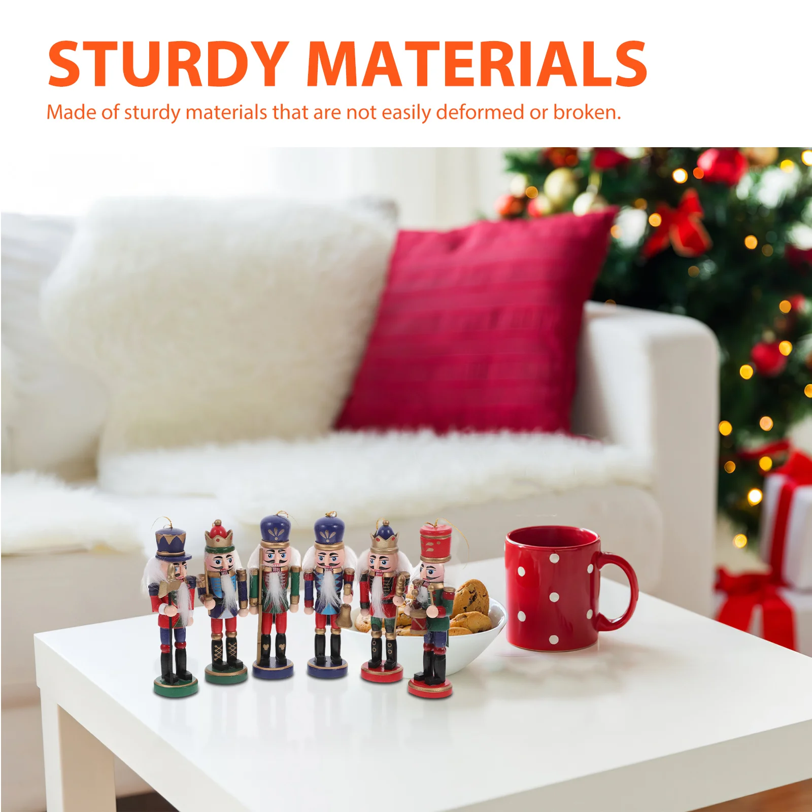 6 шт. украшения Щелкунчик 12 см кукольный солдатский орнамент кулон набор из шести