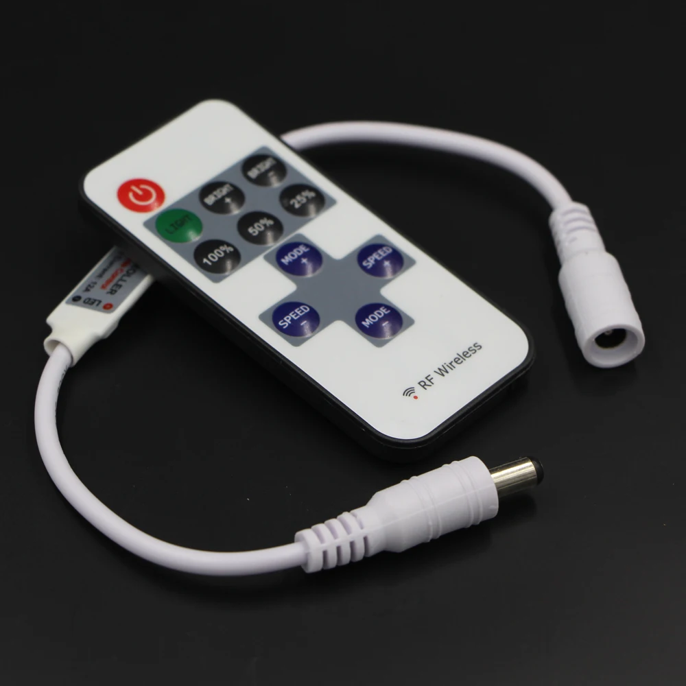 DC5V-24V RF 11KEY MINI однотональный светильник SMD 5050 2835 5730 светодиодная лента контроллер