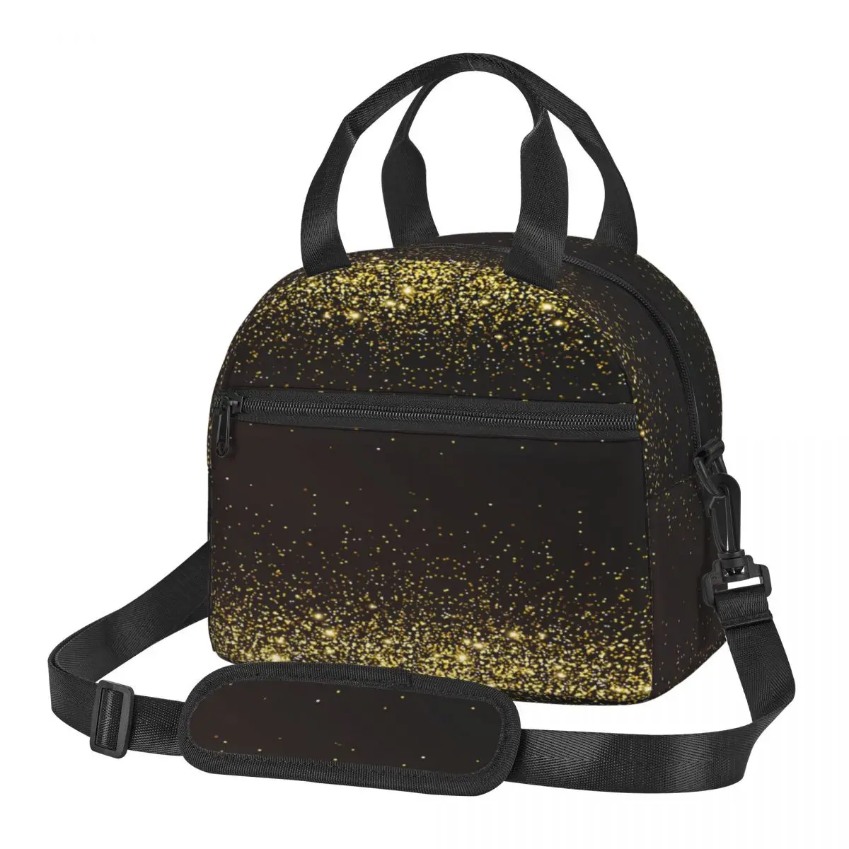 

Свежая сумка-холодильник, Блестящий Фон, портативная Термосумка для ланча, Ланч-бокс, сумка-тоут для еды