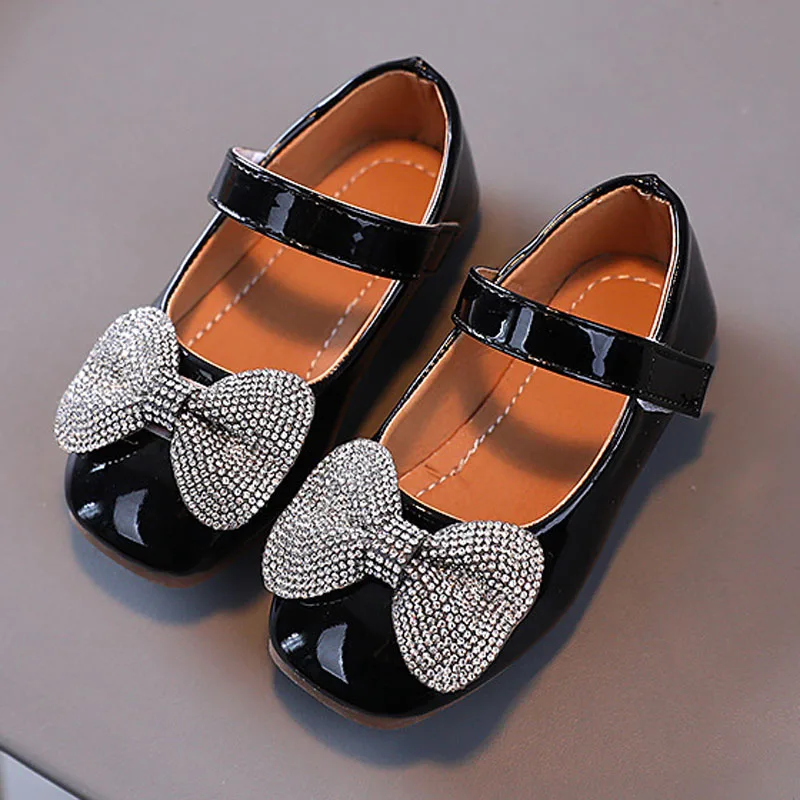 Детская кожаная обувь для девочек, 3 цвета, размеры 21-30 Детская кожаная обувь для девочек, 3 цвета, размеры 21-30