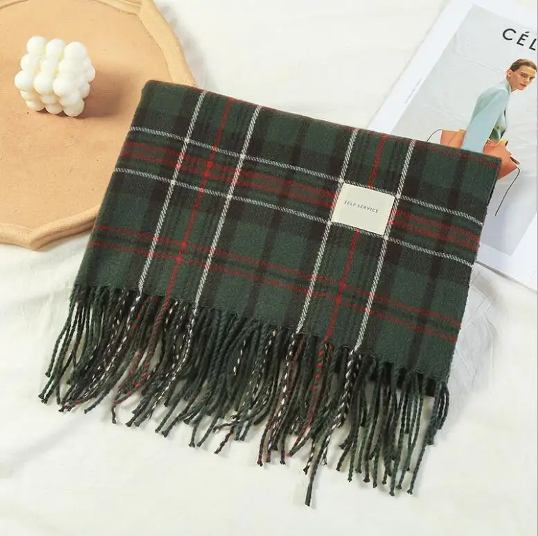 

Новинка 2023, зимний шарф, женские зимние шали, теплые кашемировые шейные палантины унисекс