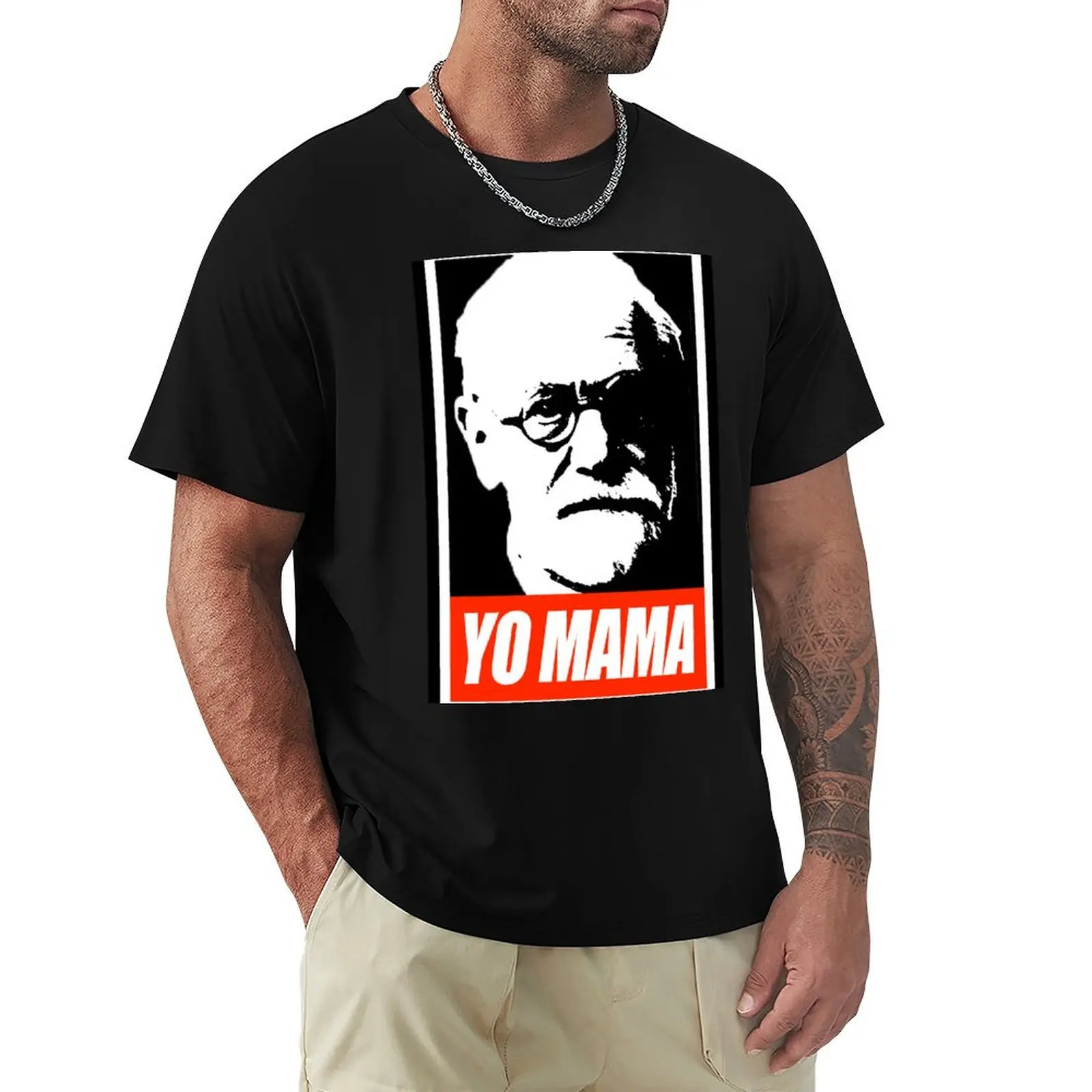 Фото Футболка Sigmund Freud Yo MaMa, рабочая, с коротким рукавом №1