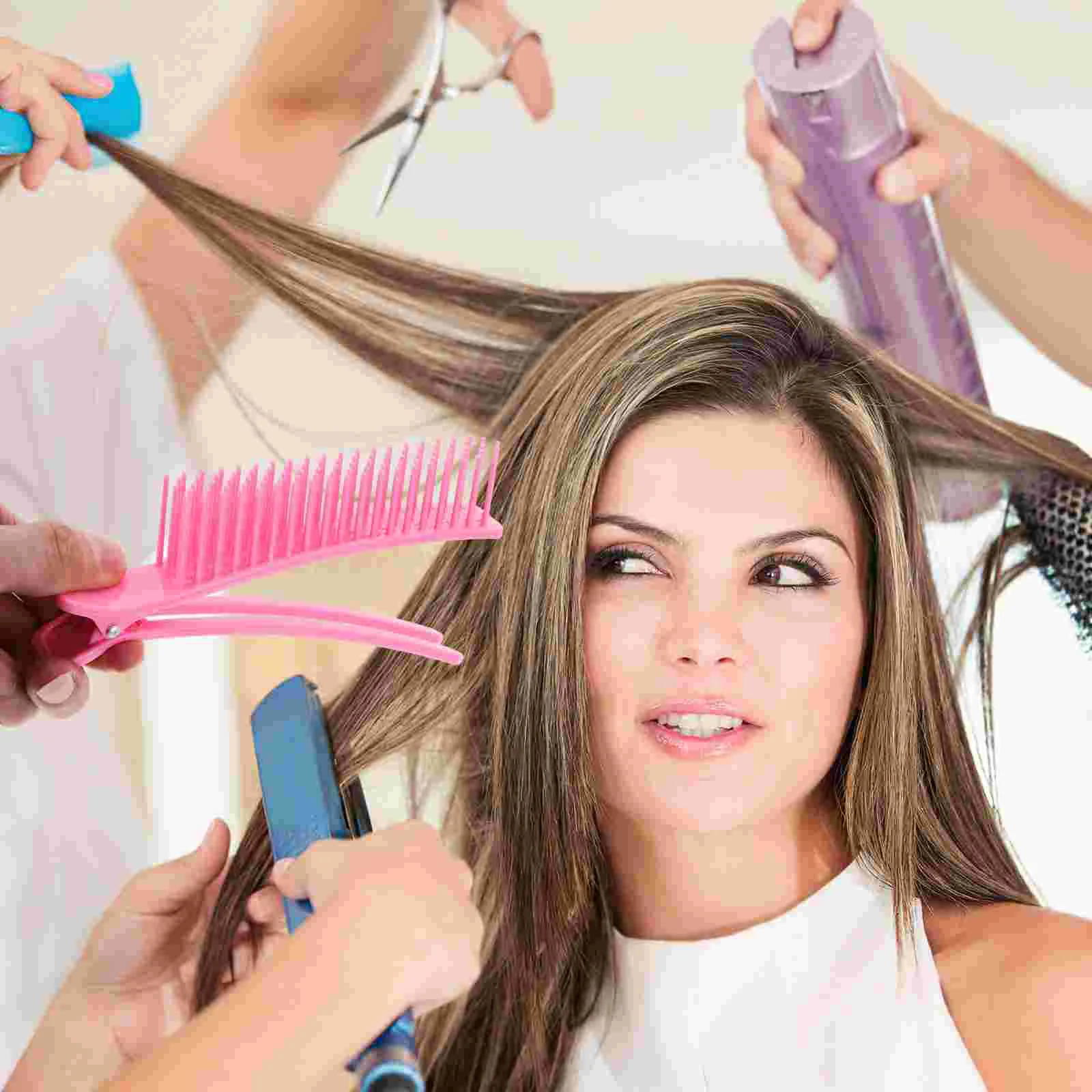 2 шт. Зажимы для стрижки Салон с расческой Хэллоуин Основно окрашивание волос