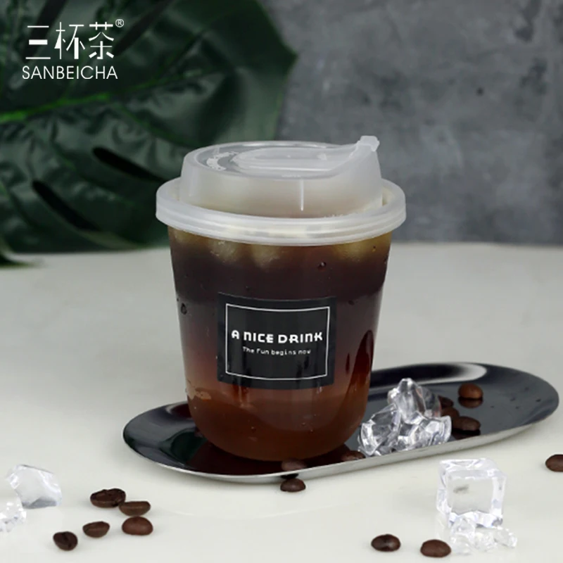 

Fruit For Plastic Summer 50 Party Juice Lids Cups Disposable Cups Tea Sets With Clear Tea Drinks Milkshake U-type