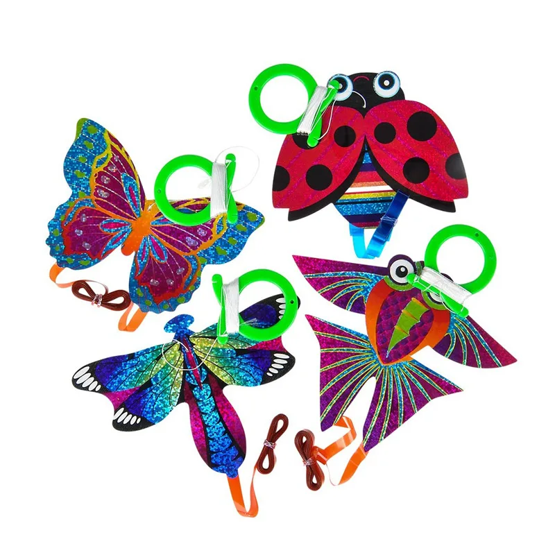 

Mini Kite Portable Cartoon Airplane Butterfly Dragonfly Insect Children Outdoor Parent-child Interactive Toy birthday gift