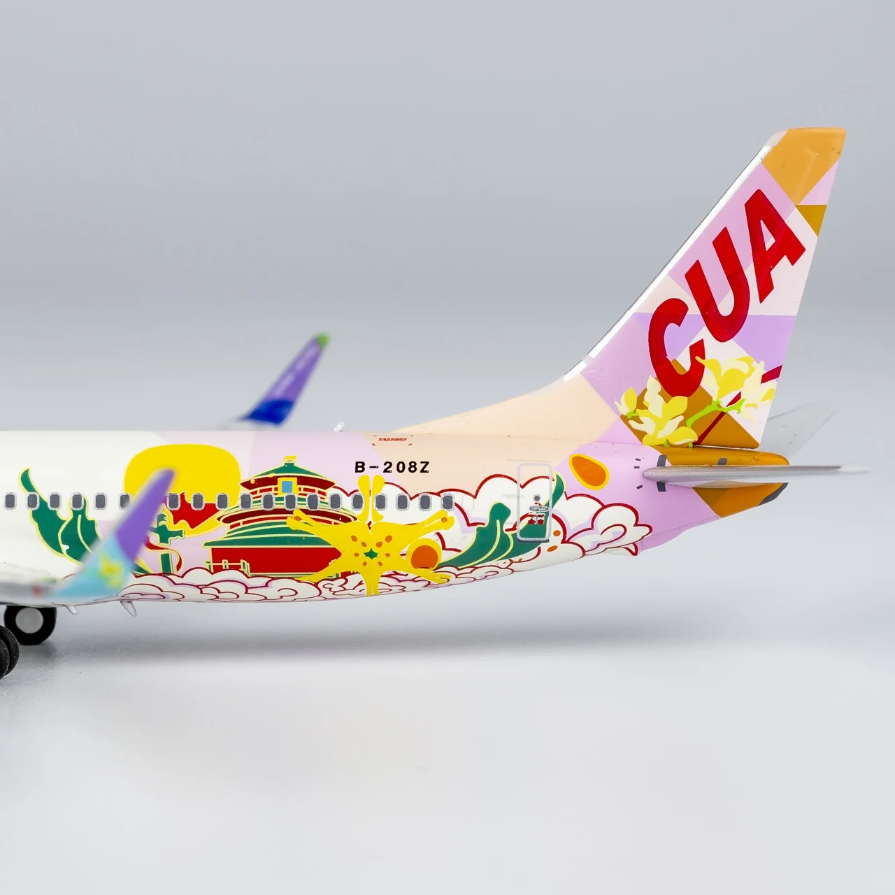 Коллекционный самолет из сплава 58220 подарок NG модель 1:400 China United Airlines Боинг литая