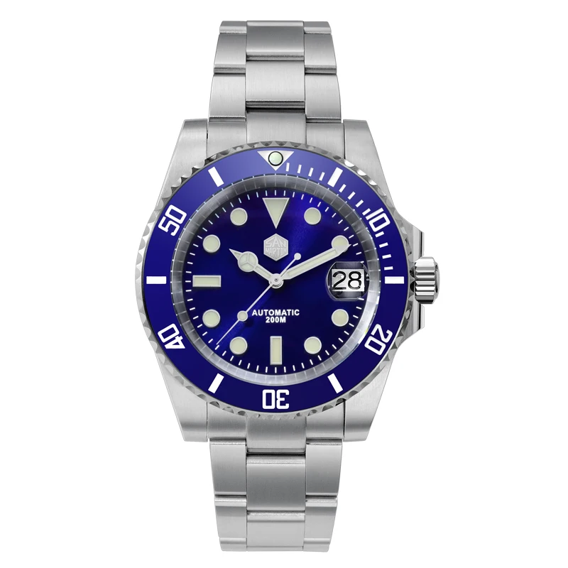 Green Water Ghost Watch Men's Machinery Waterproof Diving Watch Business Machinery Watch Male SN0017