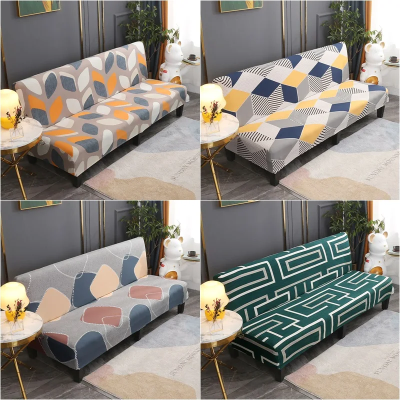 

Geometric Sofa Cover Stretch Spandex Folding Sofa Bed Covers Non Slip Couch Slipcovers for Living Room Furniture Protector Cover