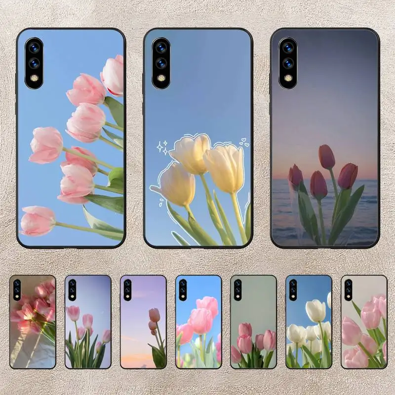 

Tulip Flowers Phone Case For Huawei G7 G8 P7 P8 P9 P10 P20 P30 Lite Mini Pro P Smart Plus Cove Fundas