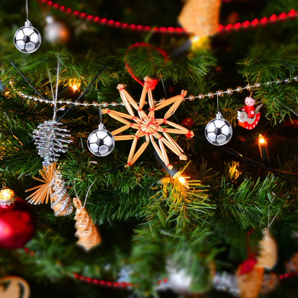 

Christmas Ornamentsbasketball Ballshanging Tree Decorationsornament Soccer Baubles Holiday Party Shatterproof Decorative