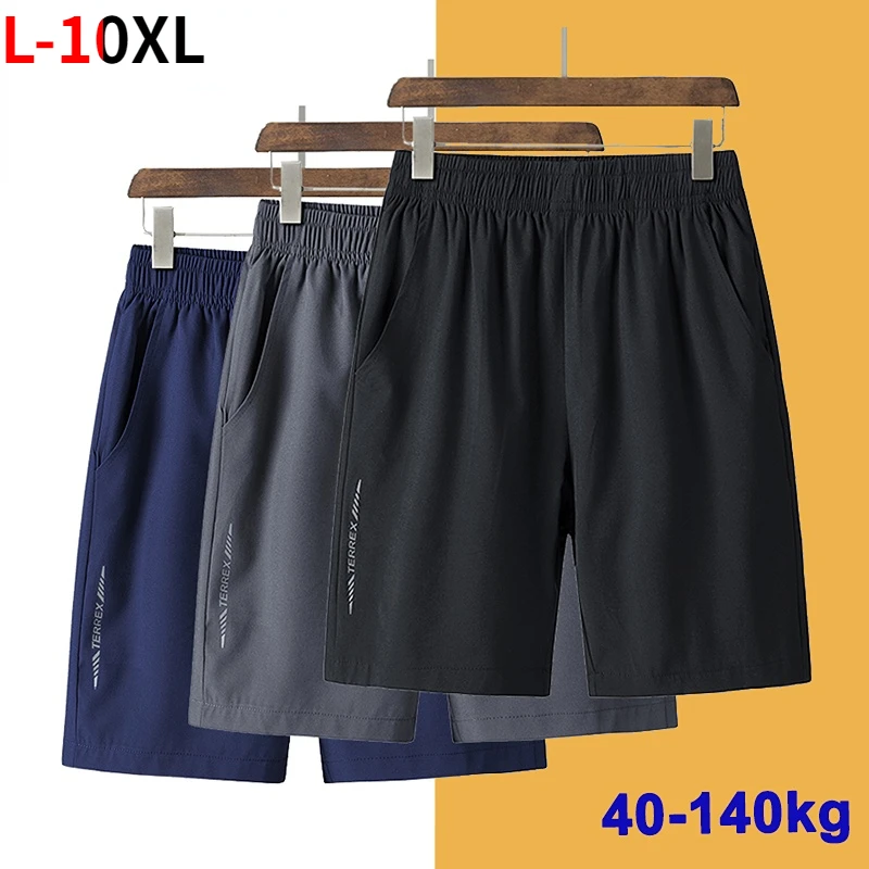 Free Ship 10XL Summer Shorts Men Casual Shorts High Quality Male Short Pants Plus Size 8XL 9XL Breathable Cool Shorts For Men