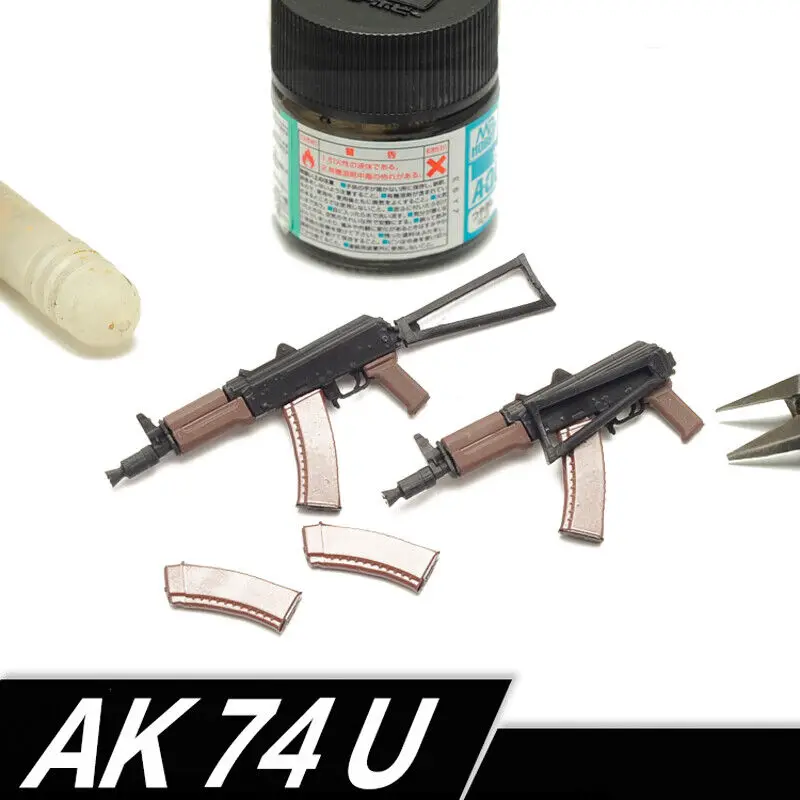 

Реквизит для пистолета в масштабе 1/12, аксессуары, модель стандартной версии AK74U для фигурки корпуса 6 дюймов