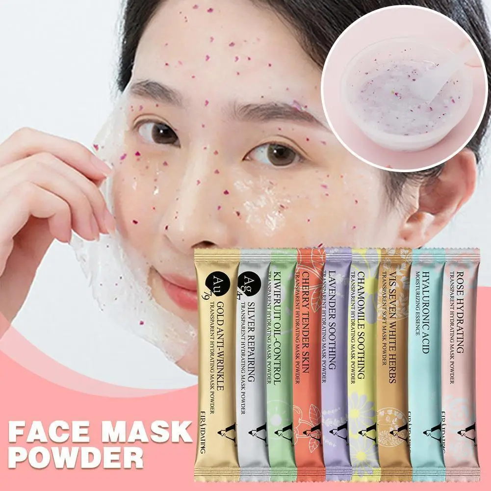 

1pcs Rose Petal Crystal Soft Film Natural Herb Hyaluronic Acid Women Whitening Skin Powder Care Essence Mask Face L1M8