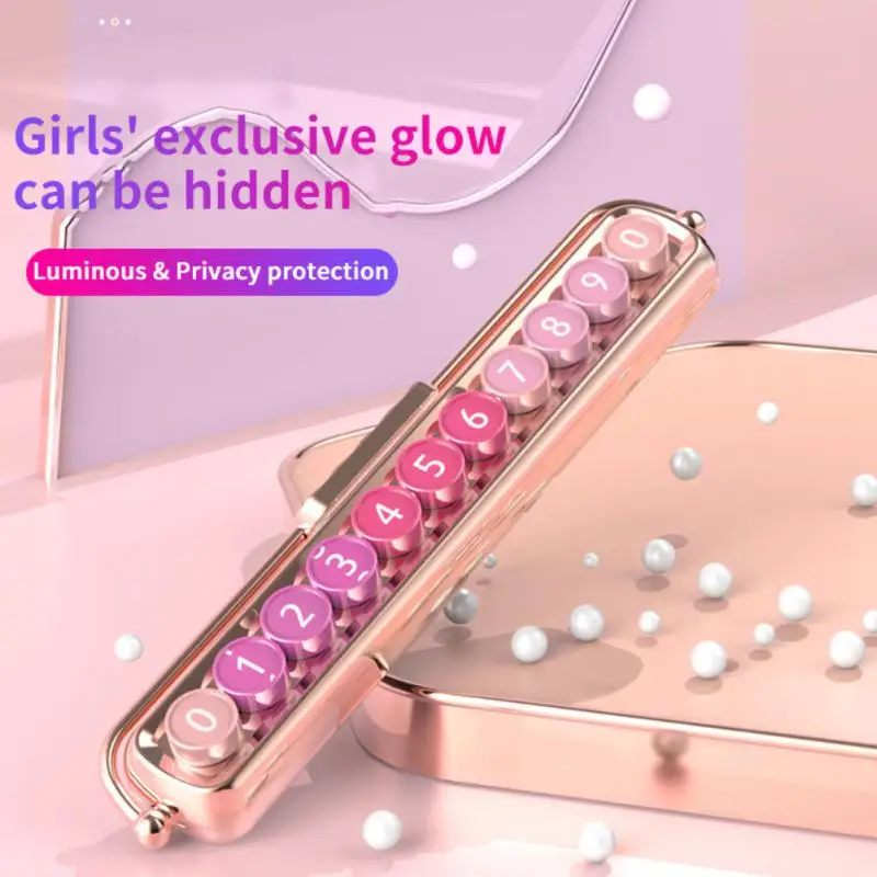 

Car Luminous Temporary Parking Card Phone Number Card Plate Telephone Number Car Park Stop Automobile Car-styling Car Parking