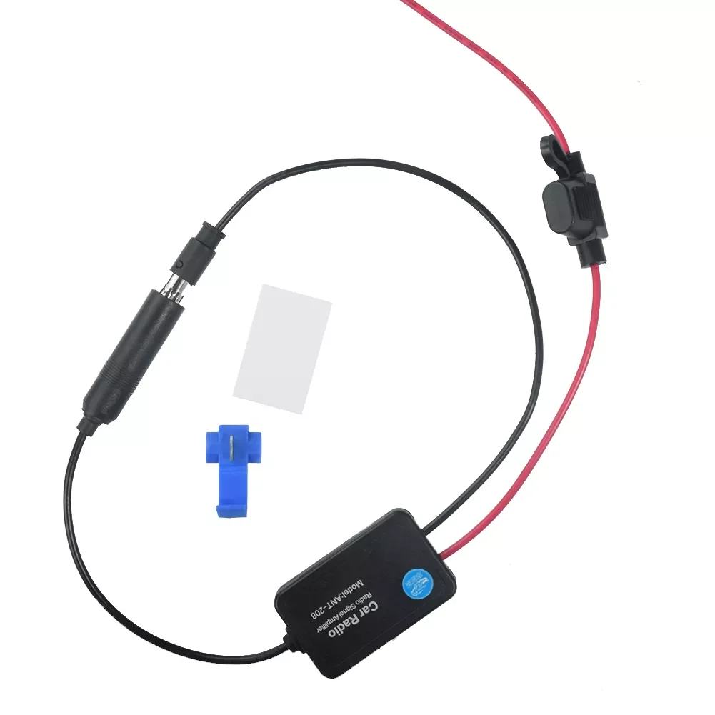 

12V FM Signal Amplifier Anti-interference Car Antenna Radio FM Booster 80-108mhz For Cars Trucks Boats Marine Boat Auto