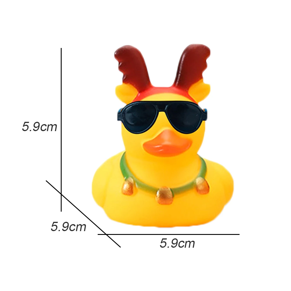 Rubber Duck Bath Waterfloating Toy Smooth Floater Bath Toys Portable Decorations Baby Toys Safety for Children Party Gifts