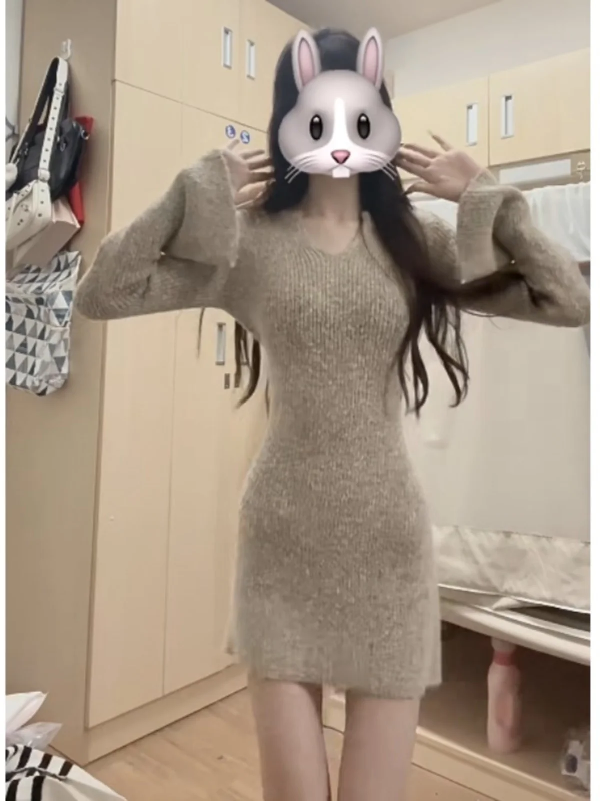 Korean Series Atmosphere Wear Fishing Dating Dress Super Nice Inner wear Base Knit sweater 2024 Autumn