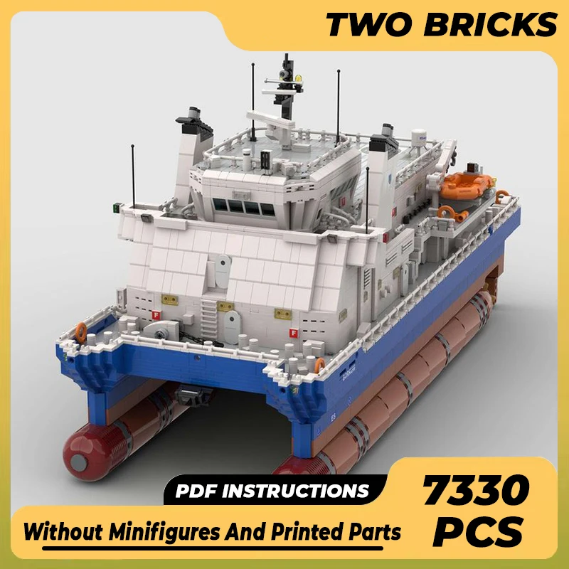 

Строительные блоки Moc, модель корабля, серия береговой охраны, Круизер, технические блоки, сборка своими руками, детские праздничные подарки