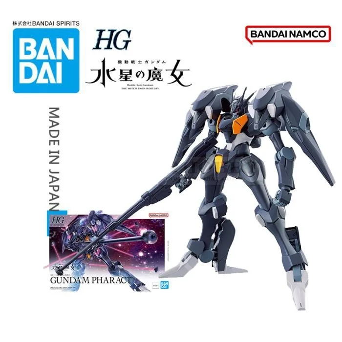 

Original BANDAI GUNDAM Model HG 1/144 PHARACT THE WITCH FROM MERCURY Transformation Robot Kit