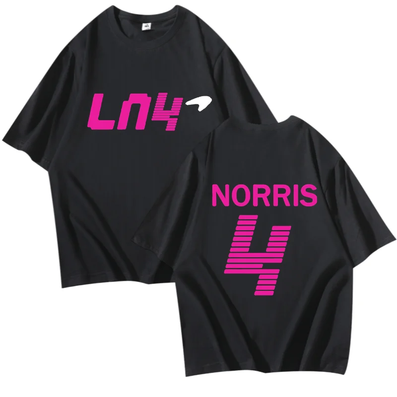 

F1 McLaren Racing Summer New T-Shirt 100% Cotton T-Shirt Top/Formula One Driver Lando Norris Logo Men's and Women's T-Shirt
