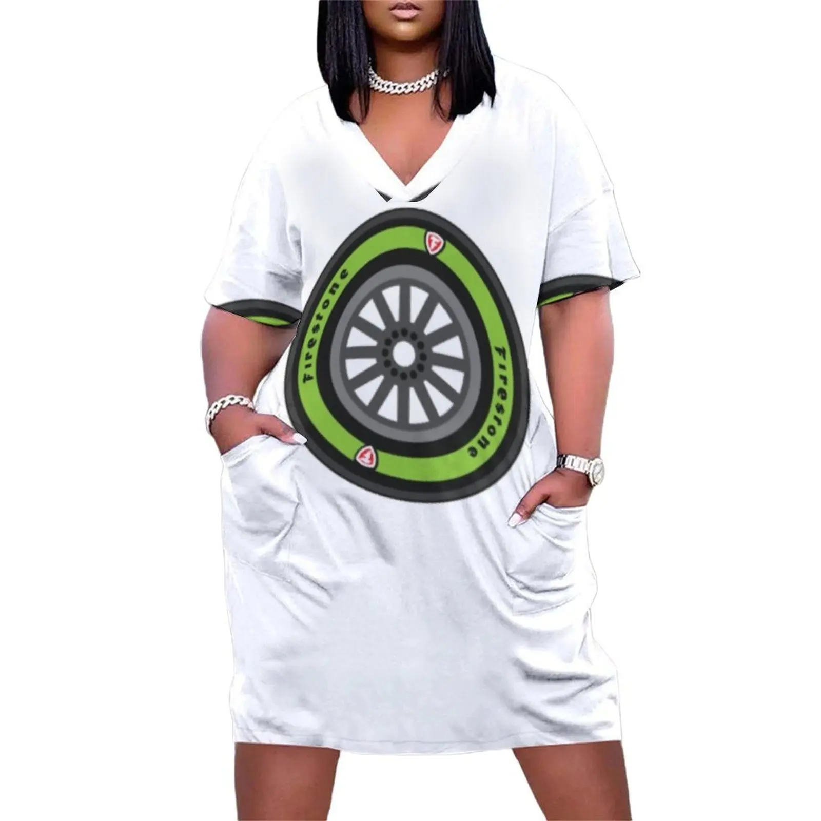 Indycar экологически чистое шиновое свободное карманное платье свадебные платья