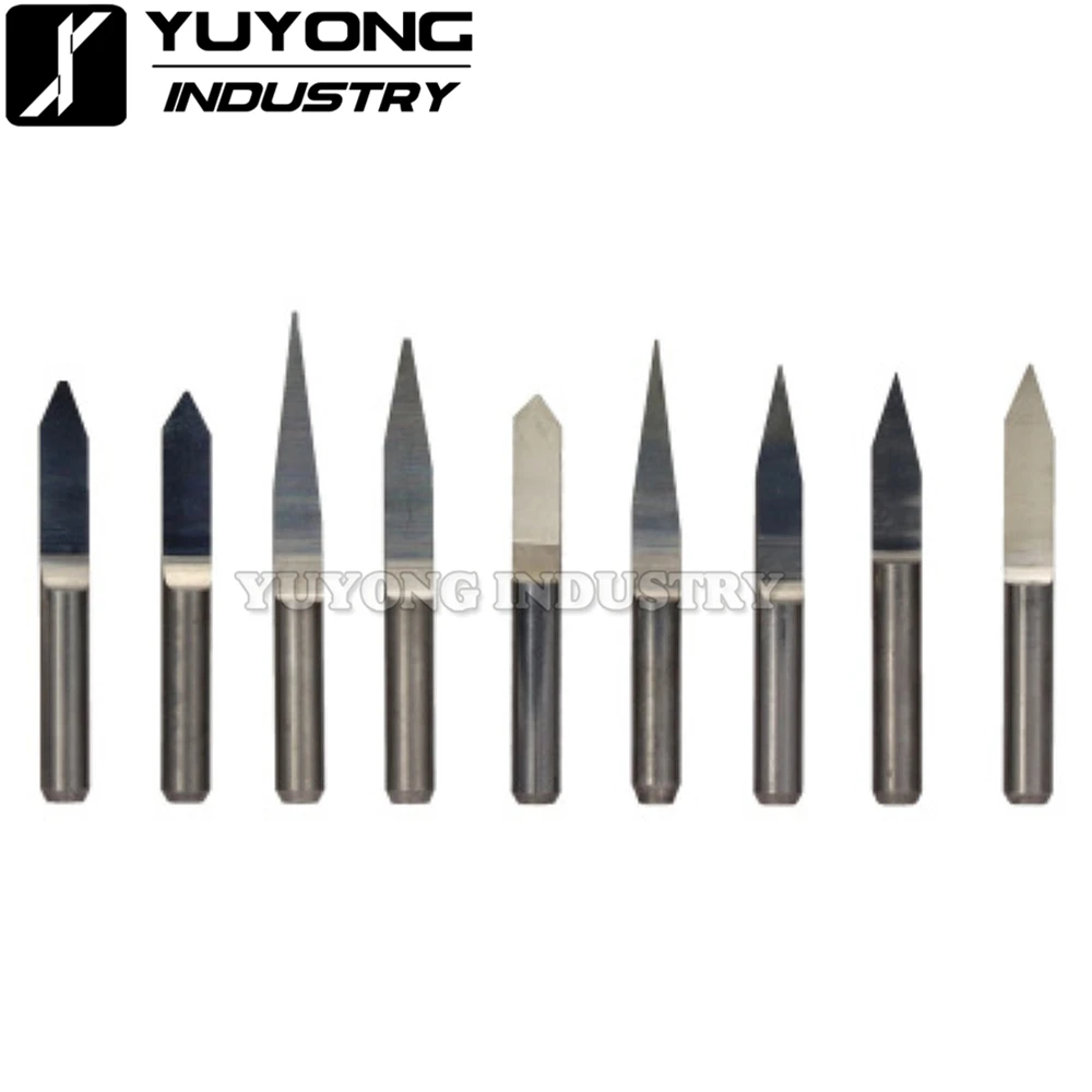 

10 шт. 3,175 мм 10-25 градусов острые ножи с плоским дном рельефные конусные острые ножи для компьютера с ЧПУ гравировального Станка инструменты