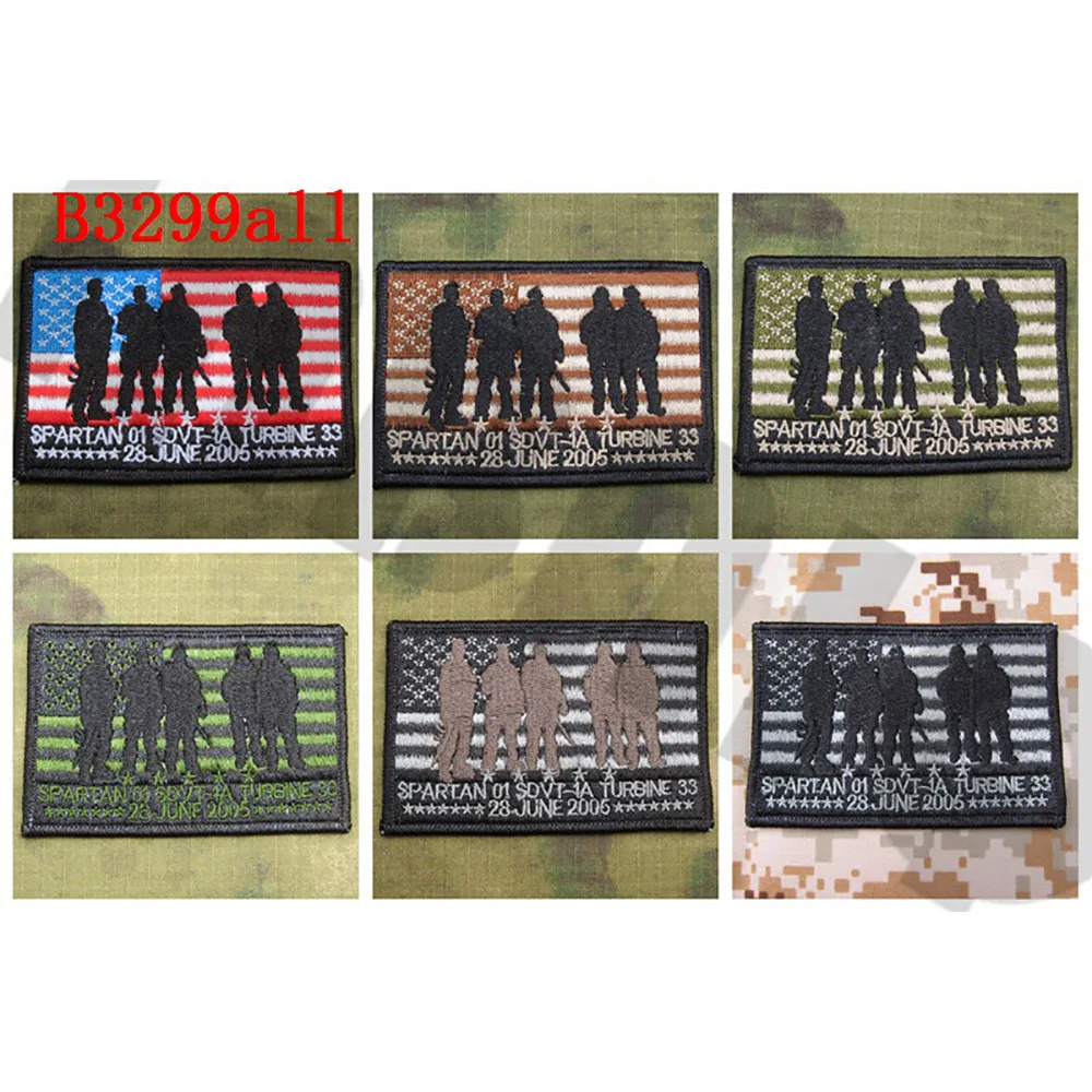 Вышитая нашивка Mark SEAL, управление командой Red Wings, одинокий выживший Спартанский 01 SDVT-1A