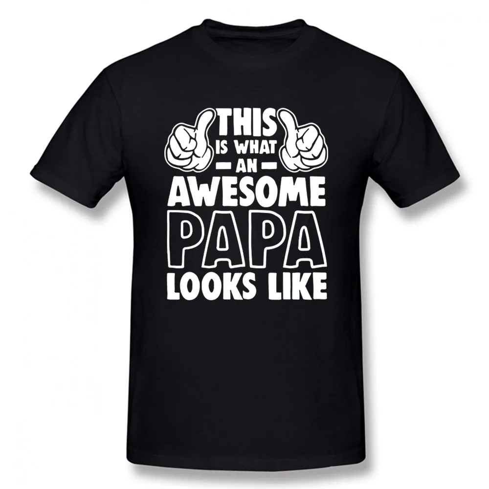 

Novelty This Is What An Awesome Papa T Shirt Graphic New Dad Father's Day Grandpas Short Sleeve Pregnant T-shirt Mens Clothing