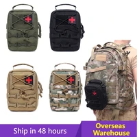 military tactical bag molle first aid kit bag for hiking travel home emergency treatment case survival tools military pouch