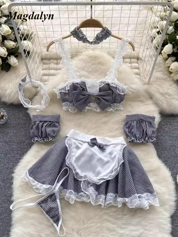 Magdalyn женский костюм горячее сексуальное женское белье милый комплект с юбкой