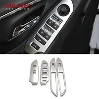for chevrolet trax 2014 2015 2016 car styling abs chrome window lift control ring panel cover stickers accessories 4pcs