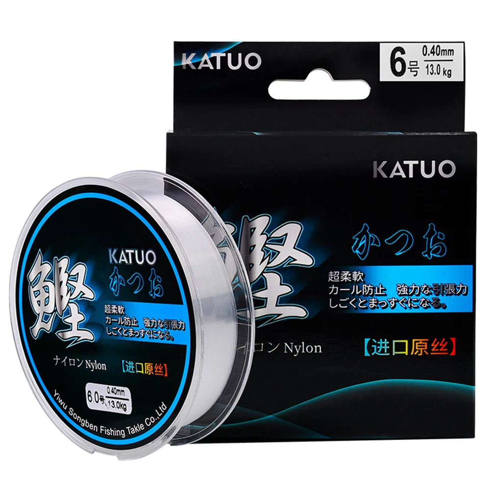 

100m Fishing Line Super Strong Pull Nylon 6-43BL Fishing Line Clear A Similar Refractive Index To Water Accessories For Fishing