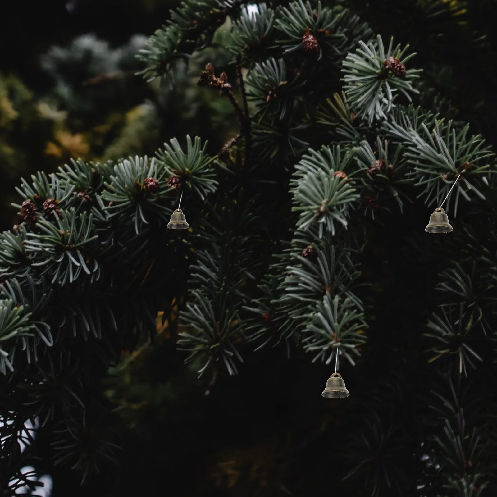 100 шт. декор бронзовый рог колокольчик рождественская елка подвесная сумка