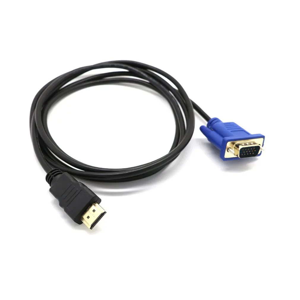 

Кабель HDMI-совместимый с VGA D-SUB, кабель для передачи видео для ТВ, ПК, прочный кабель для передачи видео