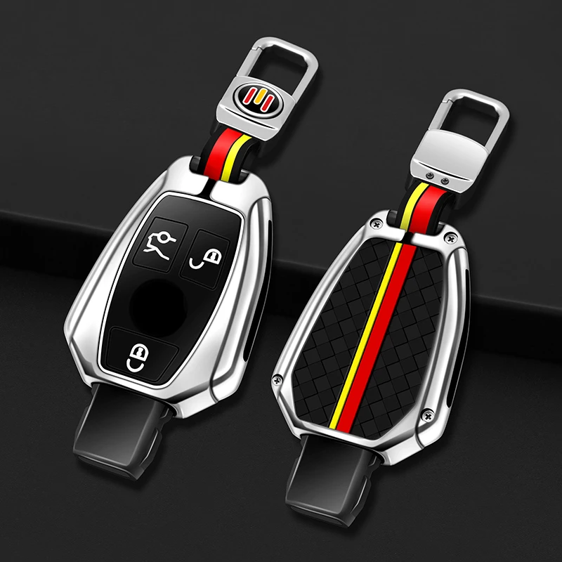

Metal Car Remote Key Case Cover Shell Fob For Mercedes Benz A C E S G Class GLA CLA GLK GLC W204 W463 W176 W251 W205 Keyless Bag