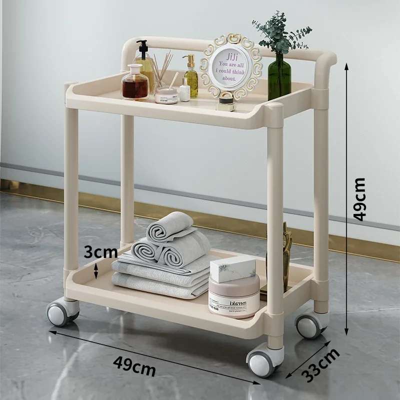 Тележка на колесиках барная тележка маникюрная вспомогательная косметика