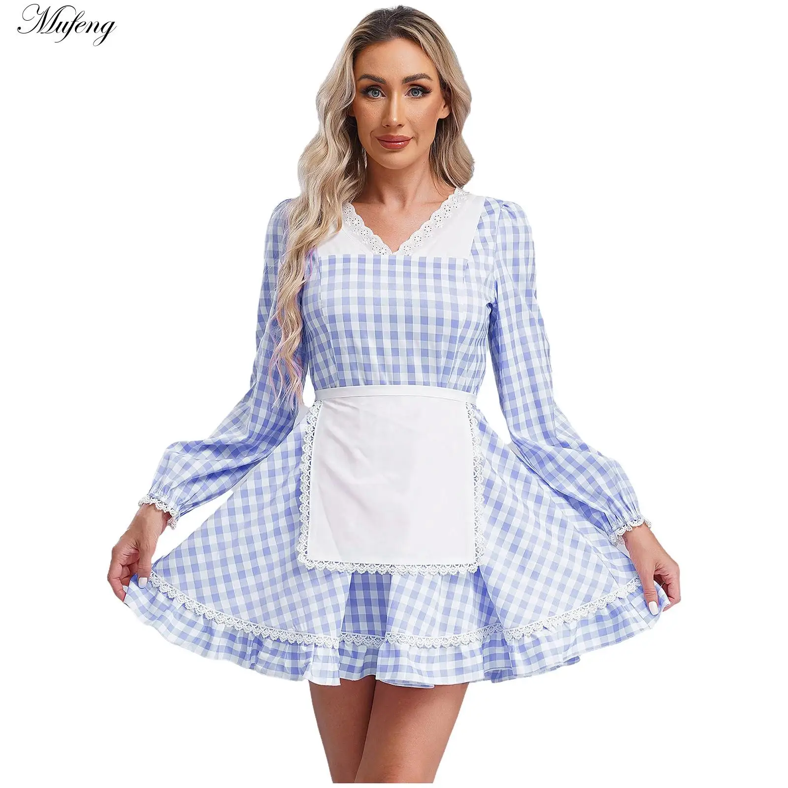 Женский костюм куклы Марго Робби платье для косплея кружевное в клетку бальных