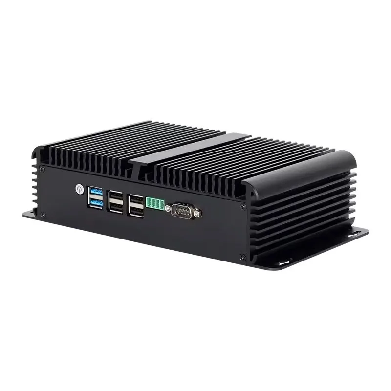 Промышленный мини-ПК Helorpc с поддержкой Inter N100 WIN10 LINUX RS232 RS485 4x2 5G LAN 1xHDMI2.0 6xUSB