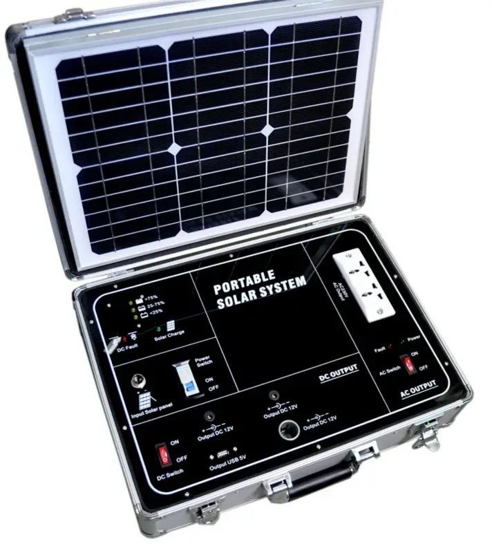 

suitcase portable ac solar powered generator